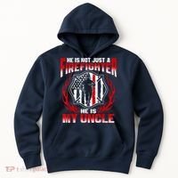 My Uncle Is A Firefighter Hero Proud Fire Niece Nephew Gifts Hoodie thumb 0