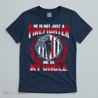 My Uncle Is A Firefighter Hero Proud Fire Niece Nephew Gifts T-Shirt thumb 5