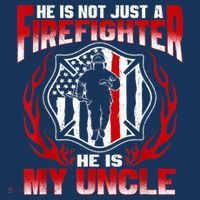 My Uncle Is A Firefighter Hero Proud Fire Niece Nephew Gifts T-Shirt thumb 7