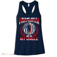 My Uncle Is A Firefighter Hero Proud Fire Niece Nephew Gifts Women's Tank Top thumb 0