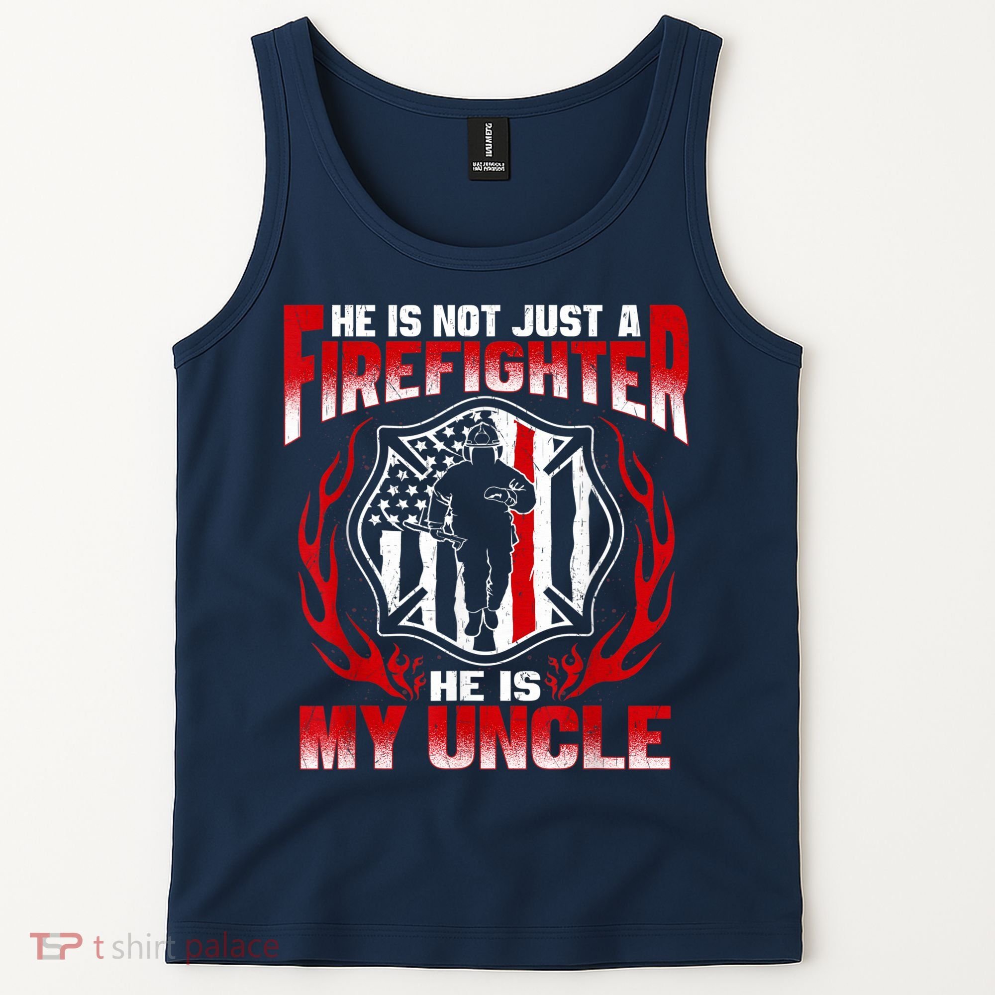 My Uncle Is A Firefighter Hero Proud Fire Niece Nephew Gifts Tank Top