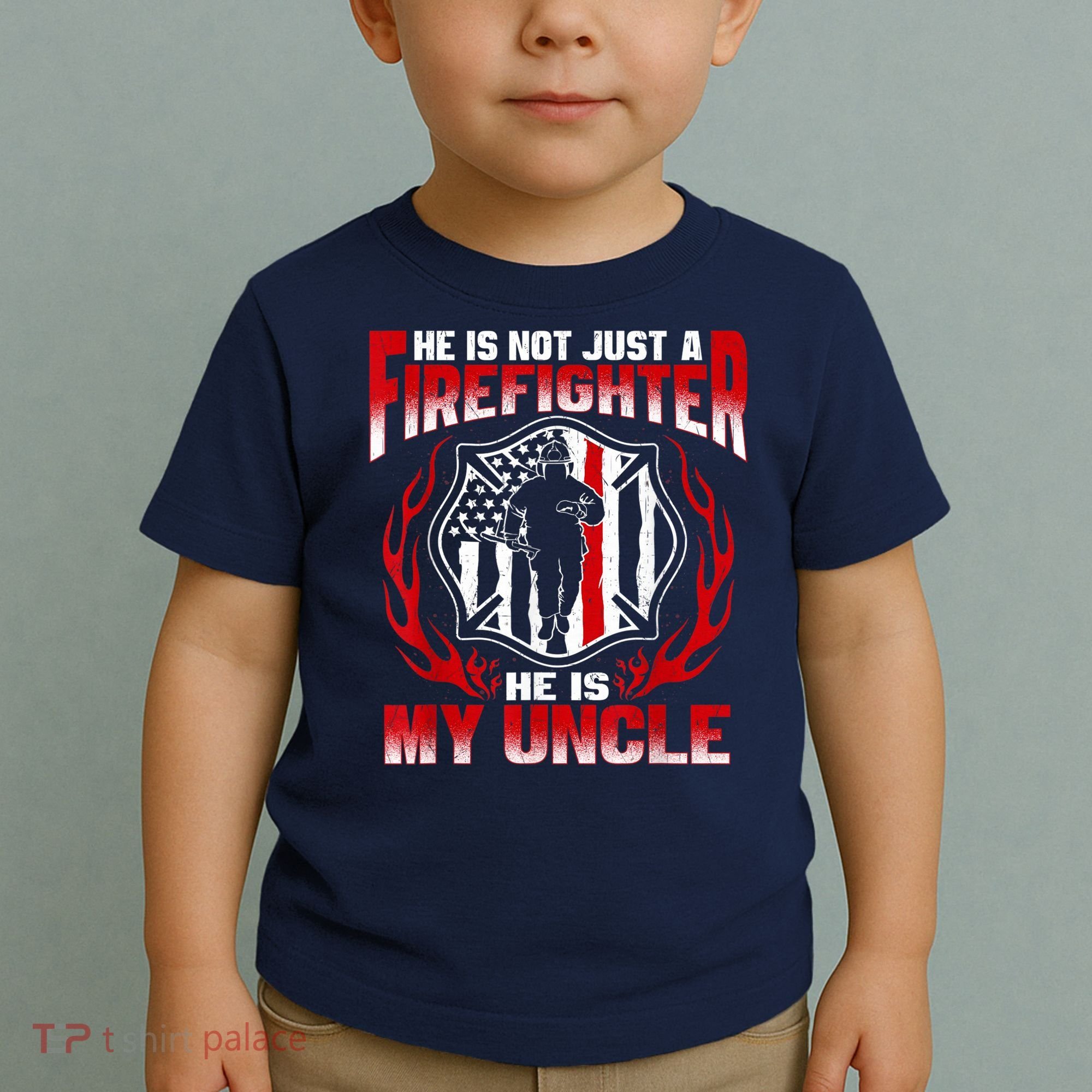 My Uncle Is A Firefighter Hero Proud Fire Niece Nephew Gifts Toddler T-Shirt