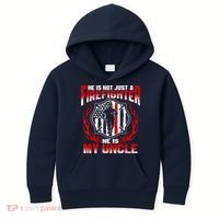 My Uncle Is A Firefighter Hero Proud Fire Niece Nephew Gifts Kids Hoodie thumb 0