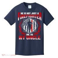 My Uncle Is A Firefighter Hero Proud Fire Niece Nephew Gifts Kids T-Shirt thumb 0