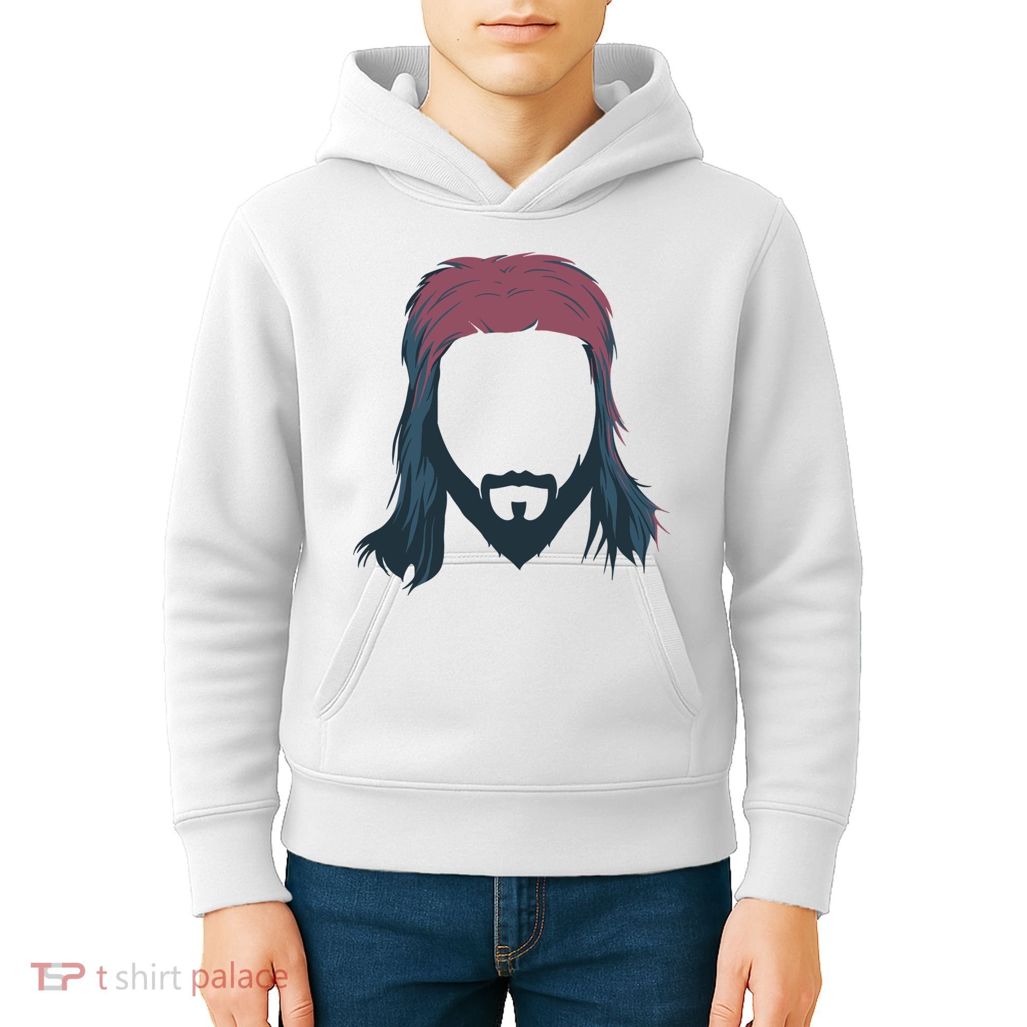 Mullet Haircut Kids Hoodie