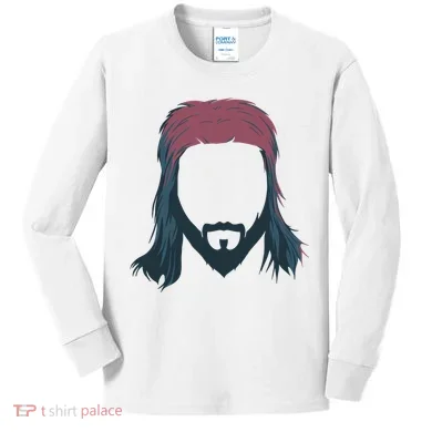 Mullet Haircut Kids Long Sleeve Shirt