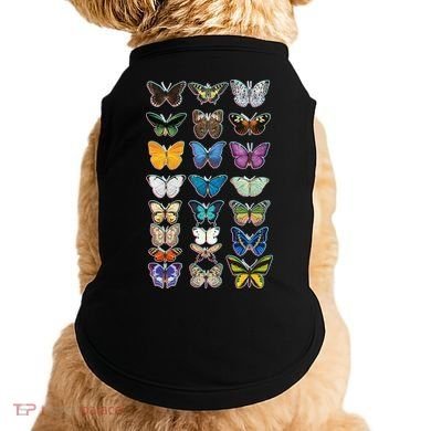 Multi Butterflies Botanical Species Doggie Tank