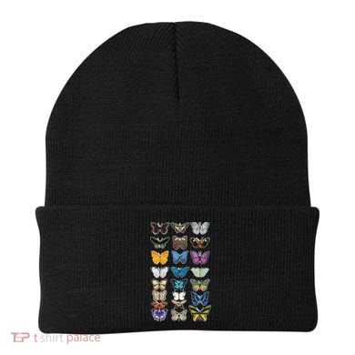 Multi Butterflies Botanical Species Beanie