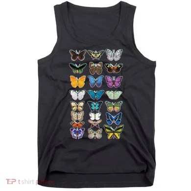Multi Butterflies Botanical Species Tank Top