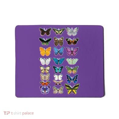 Multi Butterflies Botanical Species Mousepad
