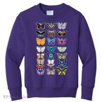 Multi Butterflies Botanical Species Kids Sweatshirt thumb 0