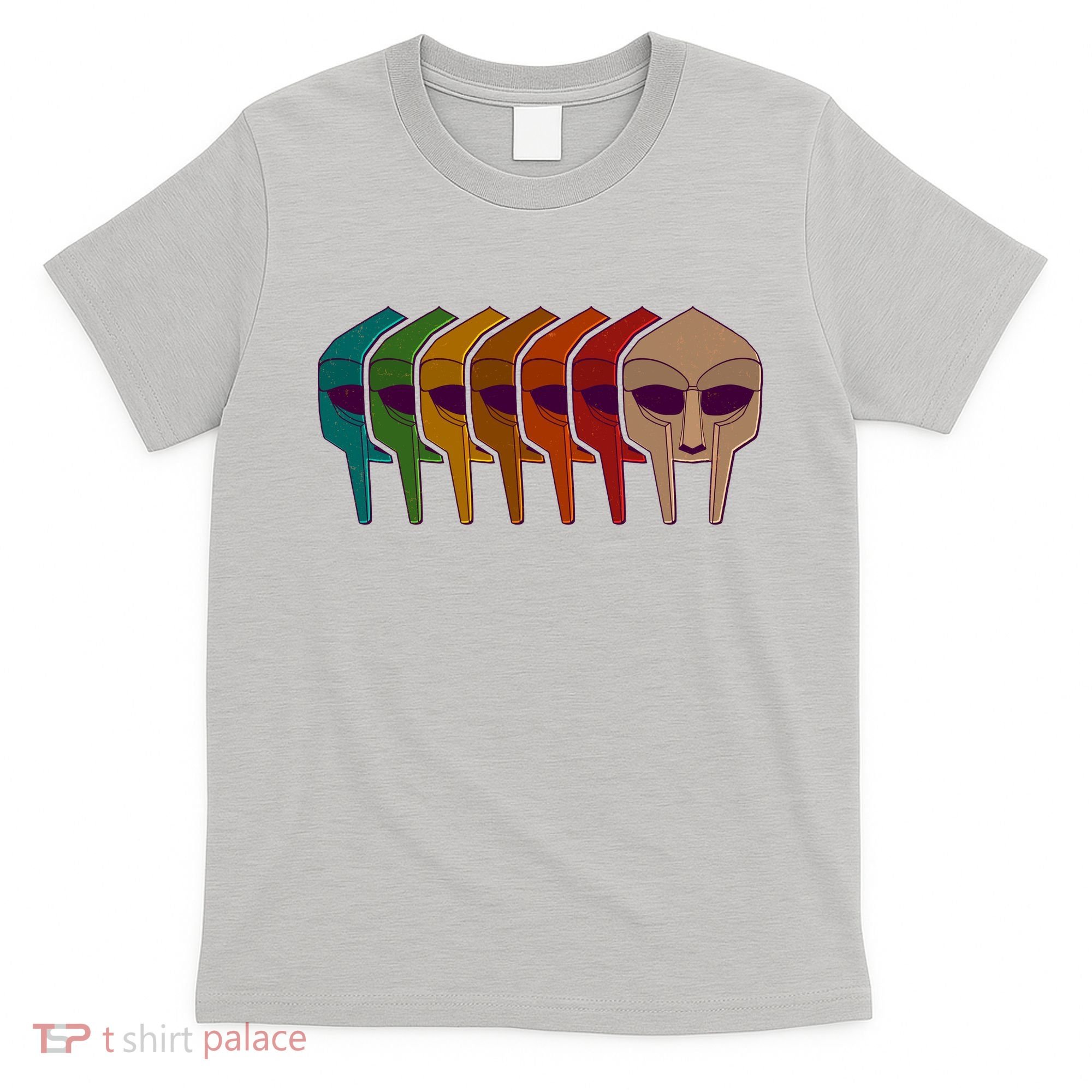Multi Color MF DOOM Masks T-Shirt