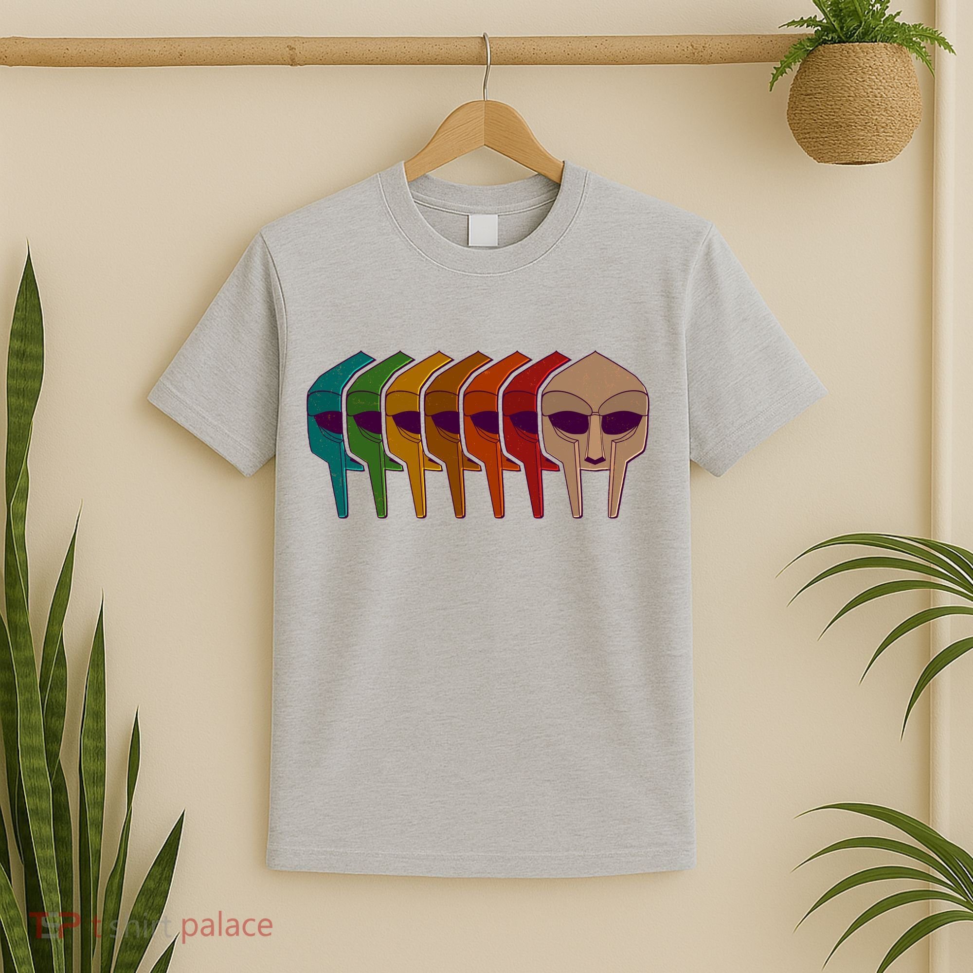 Multi Color MF DOOM Masks T-Shirt