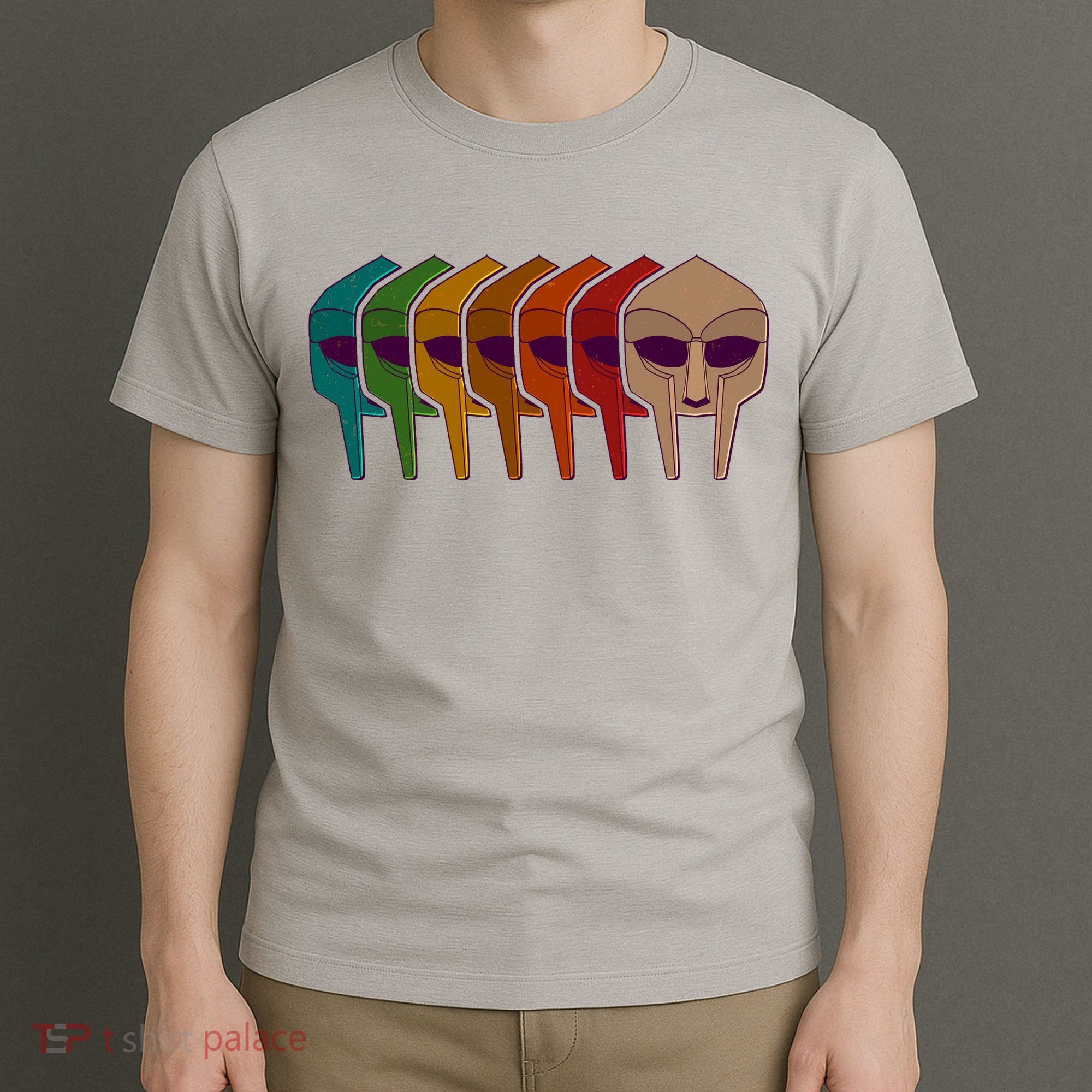 Multi Color MF DOOM Masks T-Shirt