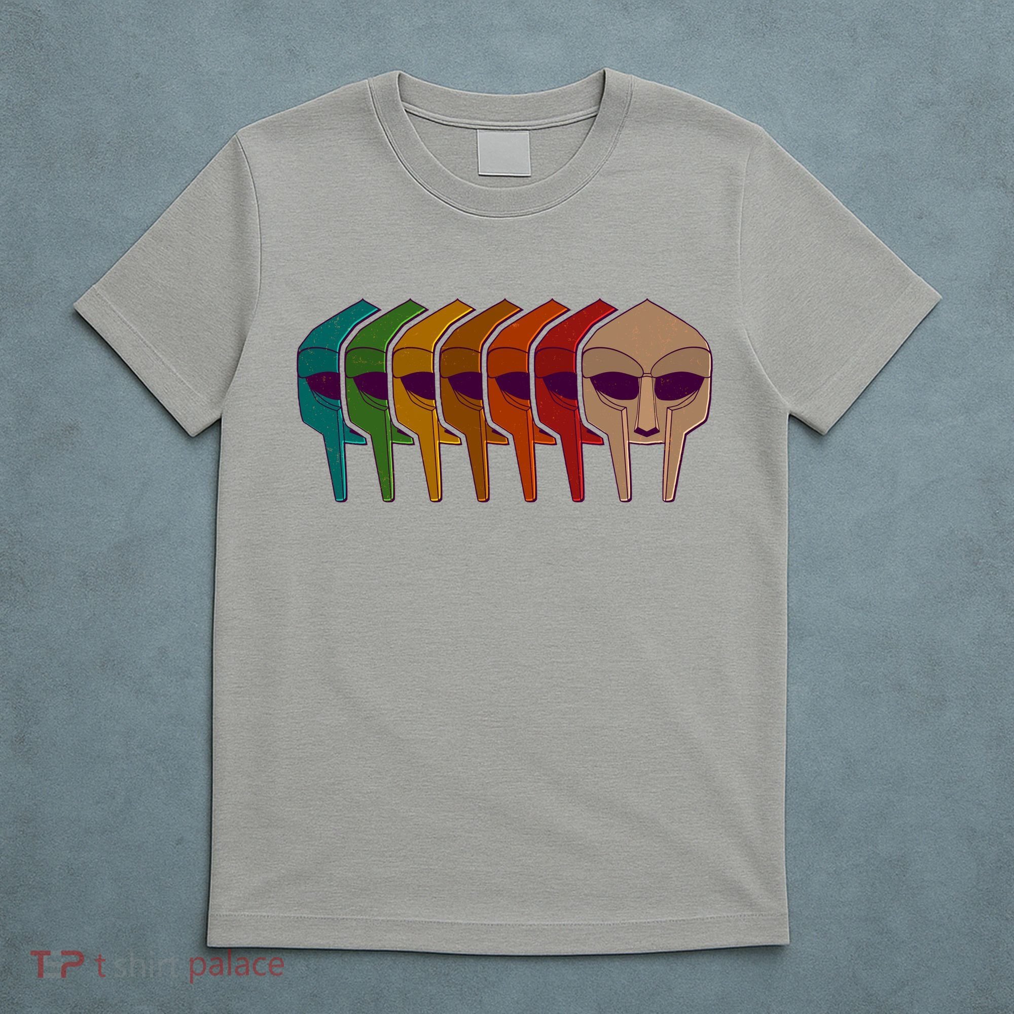 Multi Color MF DOOM Masks T-Shirt