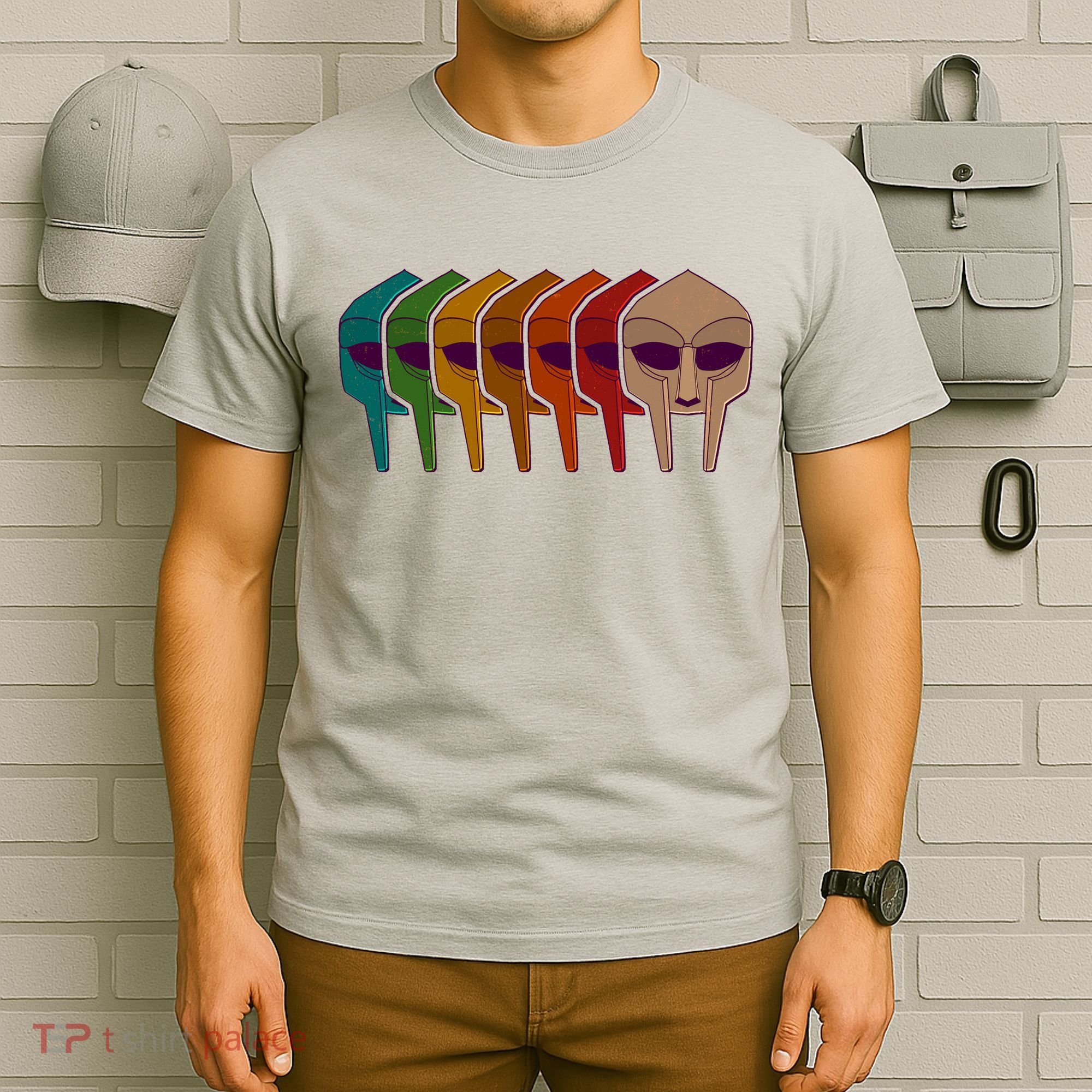 Multi Color MF DOOM Masks T-Shirt