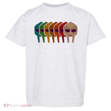 Multi Color MF DOOM Masks Toddler T-Shirt