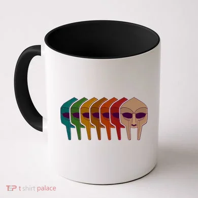 Multi Color MF DOOM Masks Coffee Mug