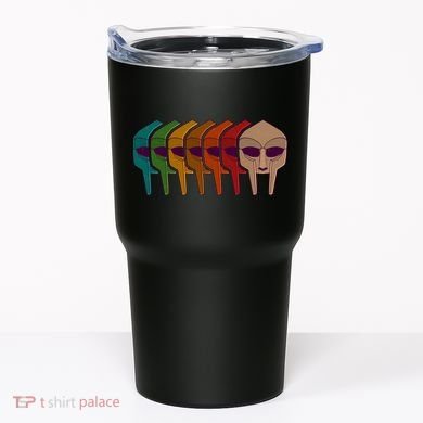 Multi Color MF DOOM Masks Tumbler