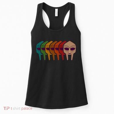 Multi Color MF DOOM Masks Women's Tank Top