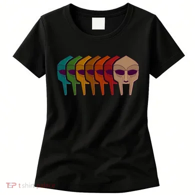 Multi Color MF DOOM Masks Women's T-Shirt