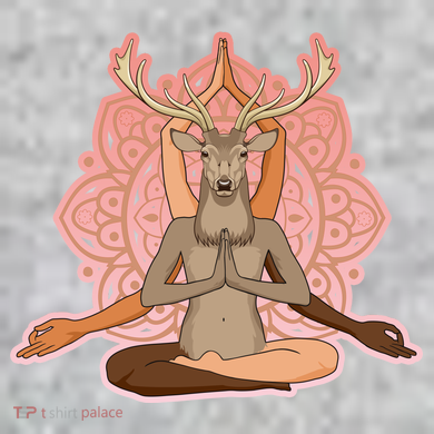 Multi-Ethnic Unity Yoga Deer The Baniff Cuffed Pom Beanie