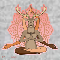 Multi-Ethnic Unity Yoga Deer The Baniff Cuffed Pom Beanie thumb 2