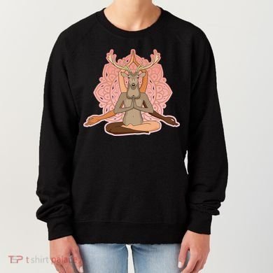Multi-Ethnic Unity Yoga Deer Women's Sweatshirt