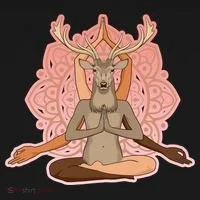 Multi-Ethnic Unity Yoga Deer Doggie Tank thumb 4