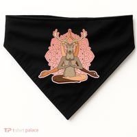 Multi-Ethnic Unity Yoga Deer USA-Made Doggie Bandana thumb 0