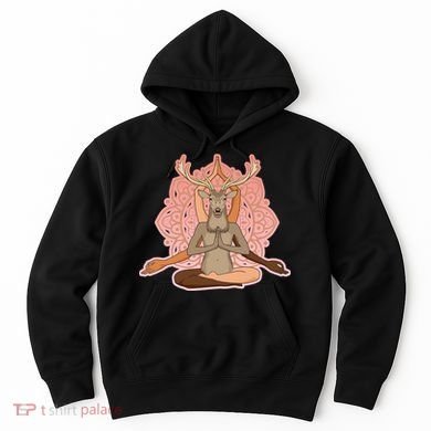 Multi-Ethnic Unity Yoga Deer Hoodie