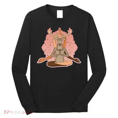 Multi-Ethnic Unity Yoga Deer Long Sleeve Shirt