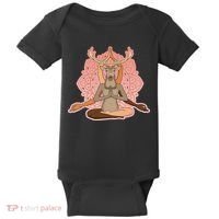 Multi-Ethnic Unity Yoga Deer Baby Bodysuit thumb 0