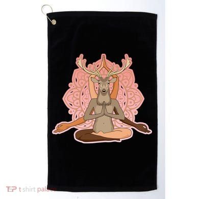 Multi-Ethnic Unity Yoga Deer Golf Towel