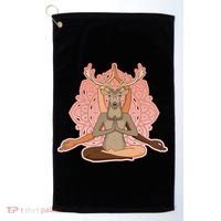 Multi-Ethnic Unity Yoga Deer Golf Towel thumb 0