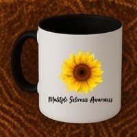 Multiple Sclerosis Awareness Sunflower Coffee Mug thumb 2