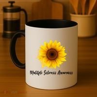 Multiple Sclerosis Awareness Sunflower Coffee Mug thumb 4