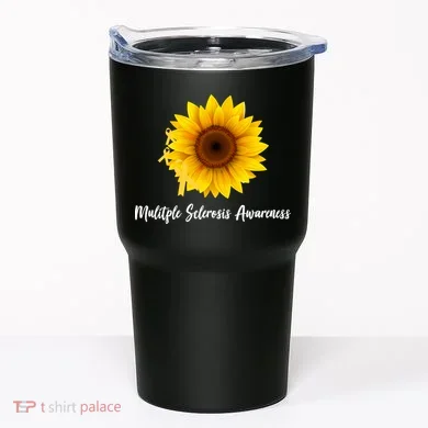Multiple Sclerosis Awareness Sunflower Tumbler