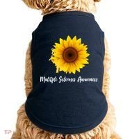Multiple Sclerosis Awareness Sunflower Doggie Tank thumb 0