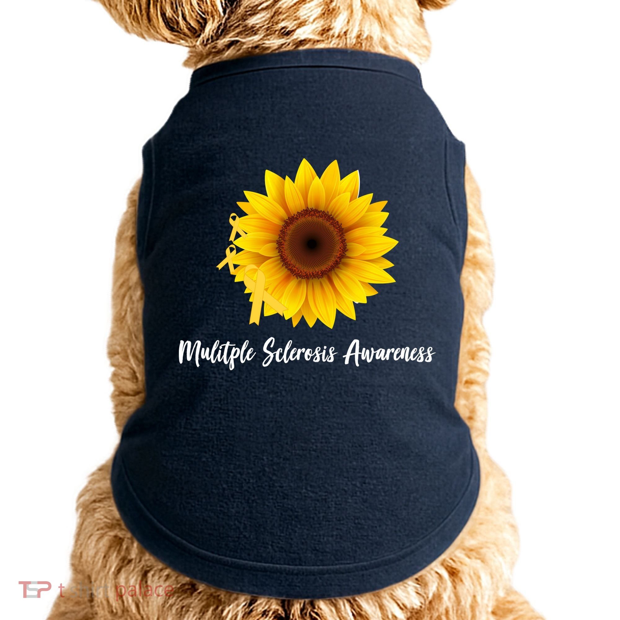 Multiple Sclerosis Awareness Sunflower Doggie Tank