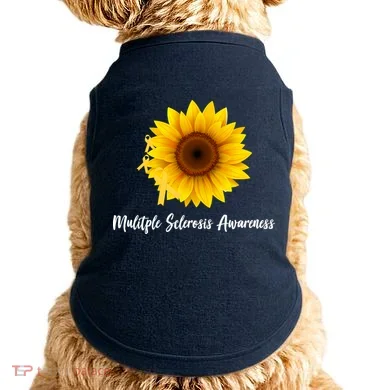 Multiple Sclerosis Awareness Sunflower Doggie Tank