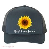 Multiple Sclerosis Awareness Sunflower Yupoong Adult 5-Panel Trucker Hat thumb 0