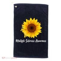 Multiple Sclerosis Awareness Sunflower Golf Towel thumb 0