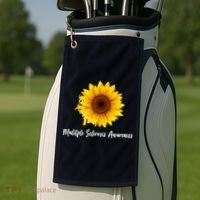 Multiple Sclerosis Awareness Sunflower Golf Towel thumb 2