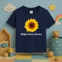 Multiple Sclerosis Awareness Sunflower Toddler T-Shirt thumb 3
