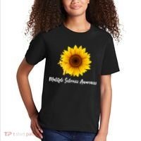 Multiple Sclerosis Awareness Sunflower Kids T-Shirt thumb 2