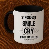 Multiple Sclerosis MS Awareness Fight Battles Quote  Coffee Mug thumb 2
