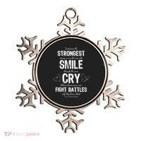 Multiple Sclerosis MS Awareness Fight Battles Quote  Ornament thumb 0
