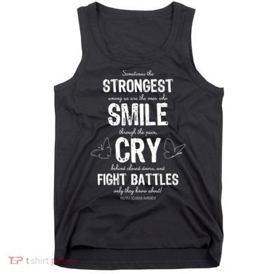 Multiple Sclerosis MS Awareness Fight Battles Quote  Tank Top