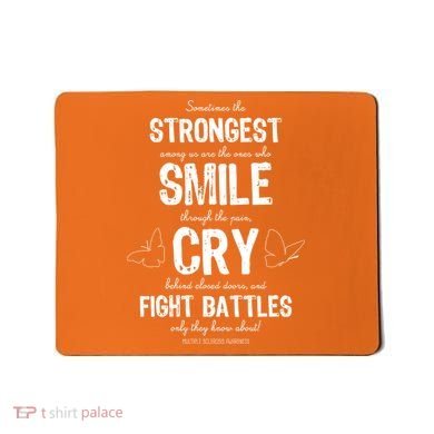 Multiple Sclerosis MS Awareness Fight Battles Quote  Mousepad